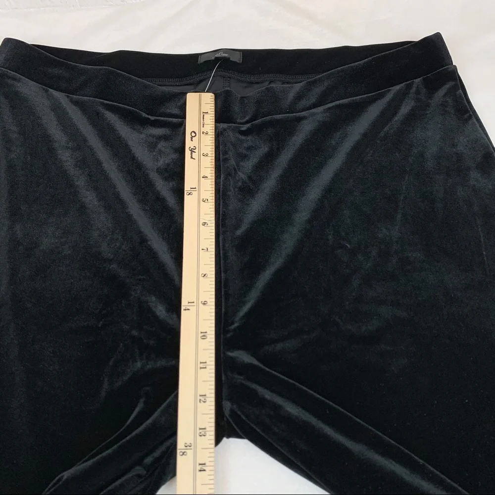 J Crew Stretch‎ Velvet Leggings high rise black